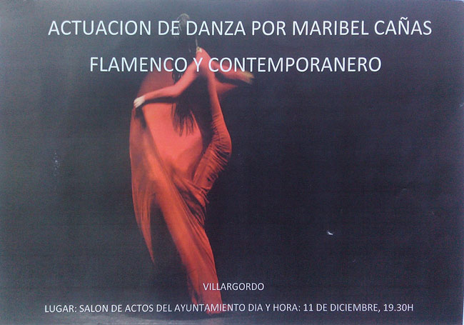 Actuación de danza por Maribel Cañas - Flamenco y Contemporáneo