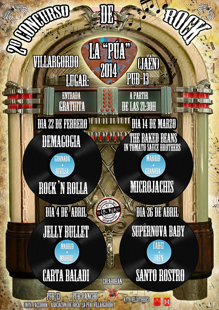 2º concurso de rock la pua