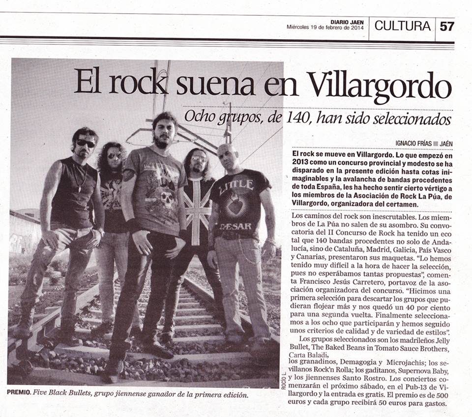 recorte periodico asociacion de rock