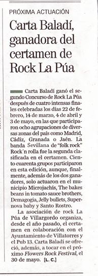 carta baladi ganador del concurso de rock