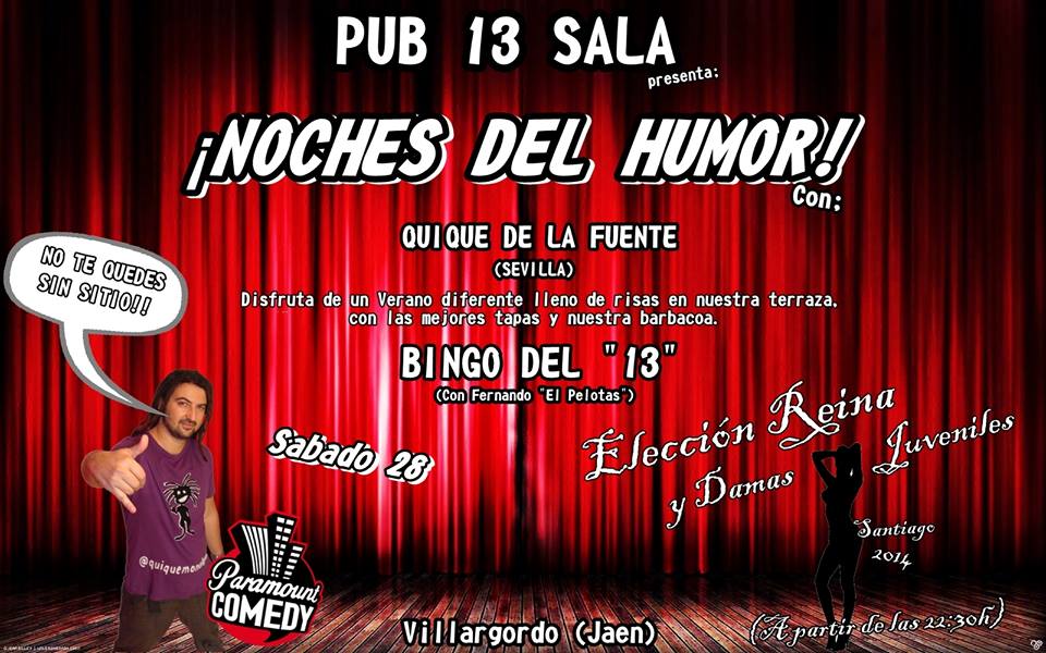 noche de humor pub 13 sabado 28