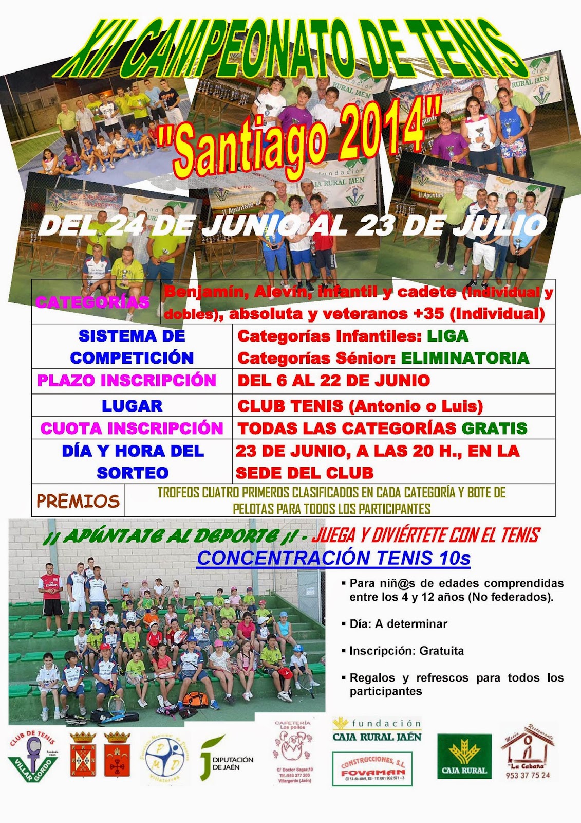 XII Campeonato tenis santiago 2014