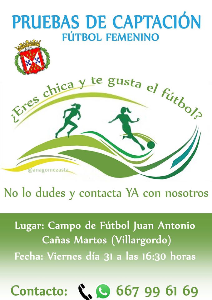 pruebas de captación de fútbol femenino