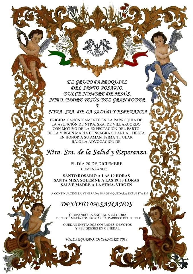 Actos en honor de Ntra. Sra. de la Salud y Esperanza