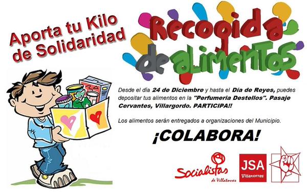 campaña de recogida de alimentos