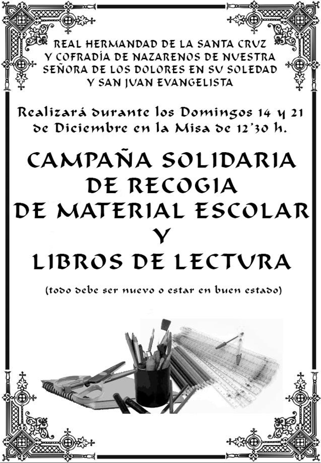 recogida de material escolar