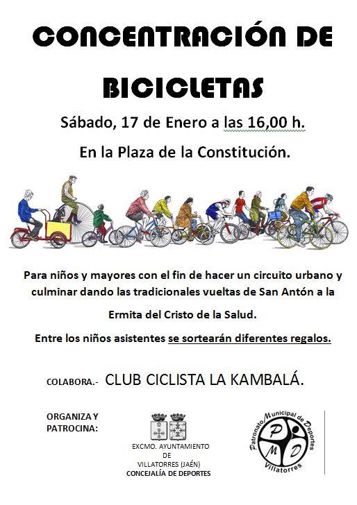 Concentración de bicicletas