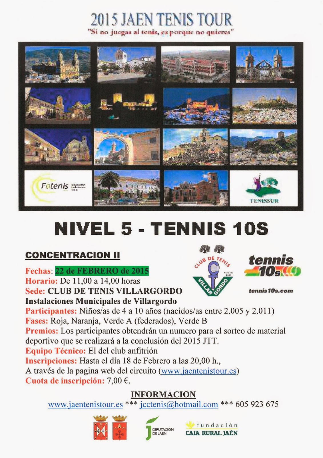 concentracion II nivel 5 tenis 10 s