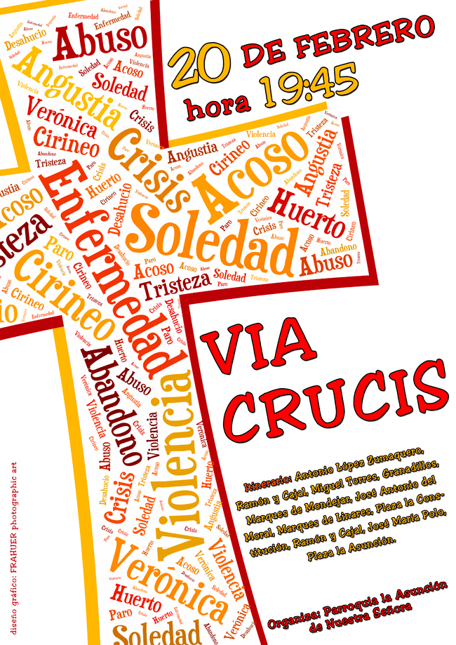 via crucis organizado por la parroquia