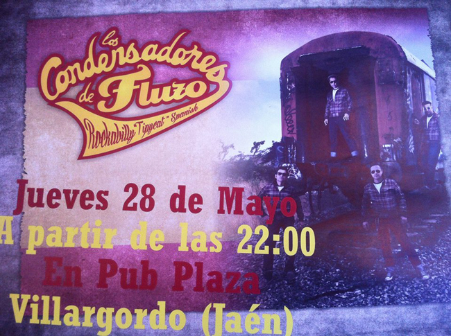 Concierto de Los Condensadores de Fluzo en Pub Plaza el 28 de Mayo