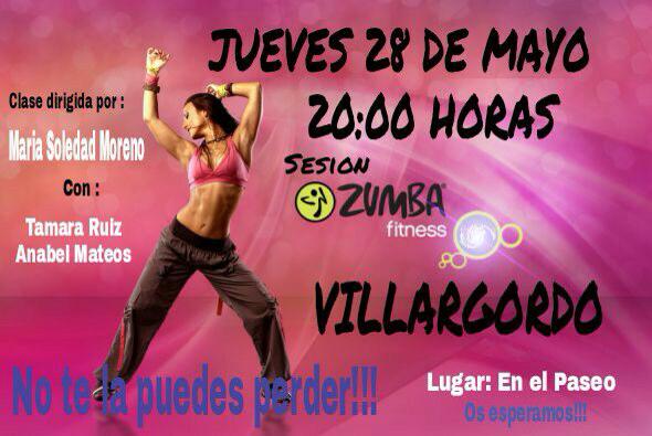 Sesión de Zumba el 28 de Mayo