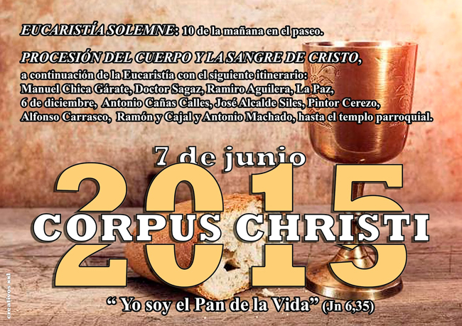 Procesión del Corpus Christi el 7 de Junio