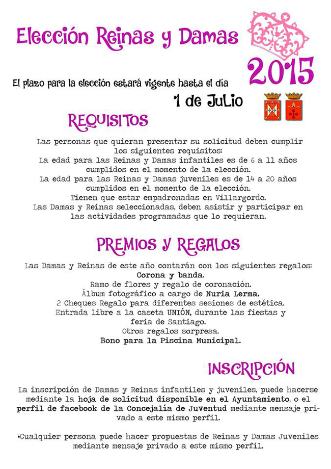 Elección Reinas y Damas de Santiago 2015