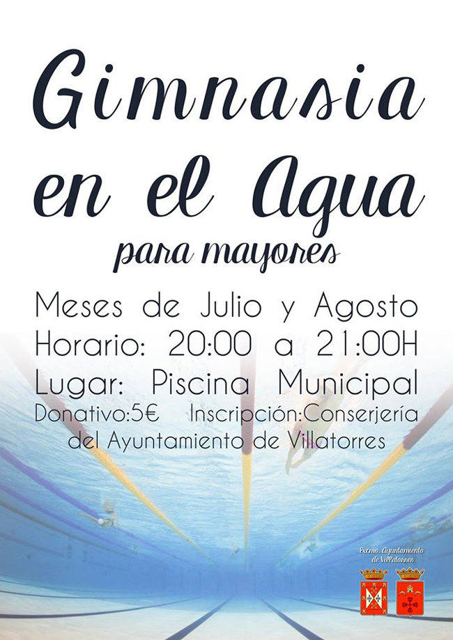 Gimnasia en el agua para mayores 2015