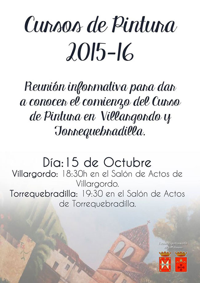 Reunión Informativa sobre el Curso de Pintura 2015-2016