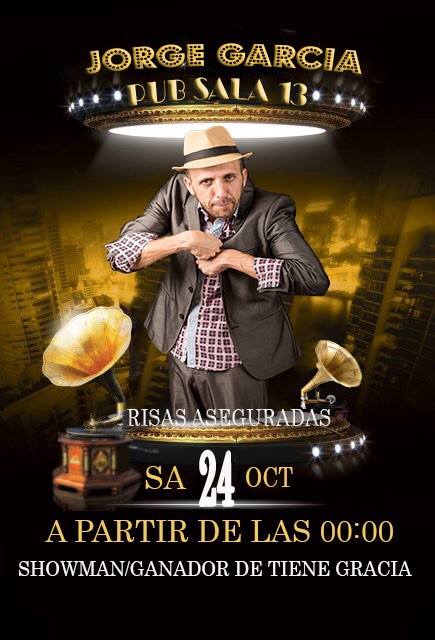 Jorge García en Pub Sala 13 el Sábado 24