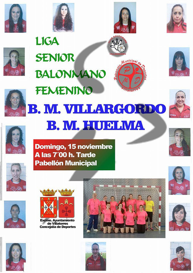 Partido de Balonmano Femenino entre el B.M. Villargordo y el B.M. Huelma