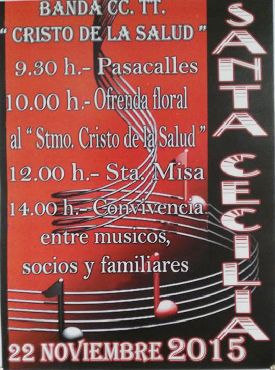 Actos Banda CC.TT Cristo de la Salud en honor de Santa Cecilia