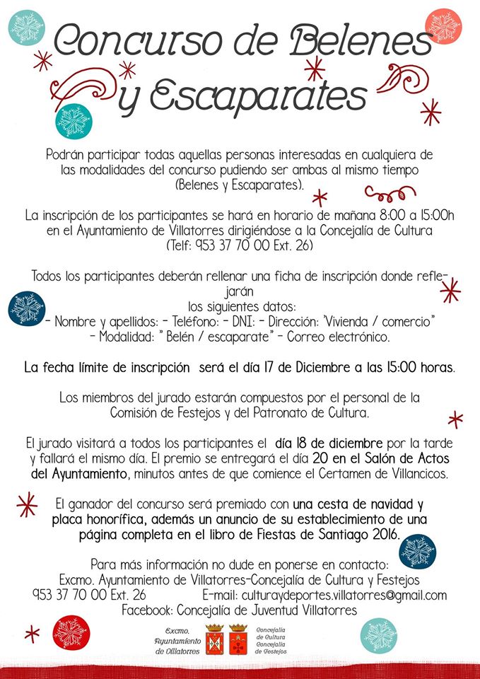 Concurso de Belenes y Escaparates
