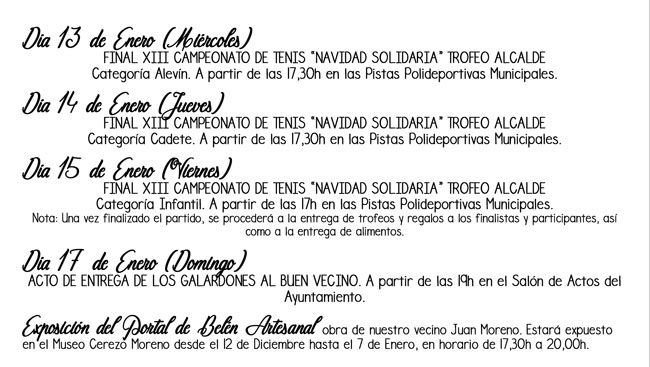 Programación Navidad 2015