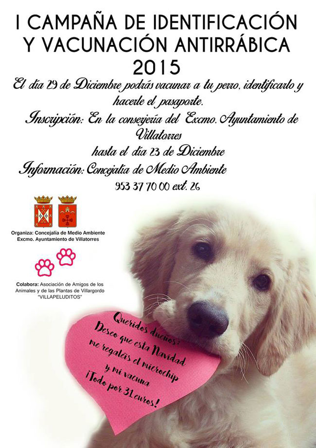 I Campaña de Identificación y Vacunación Antirrábica 2015