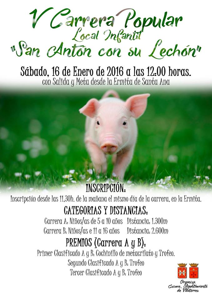 V Carrera Popular Local Infantil San Antón con su Lechón 