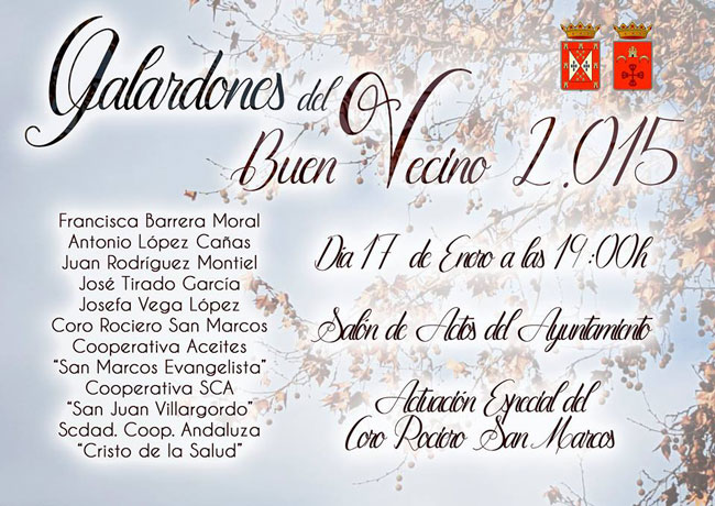Galardones de Buen Vecino 2015