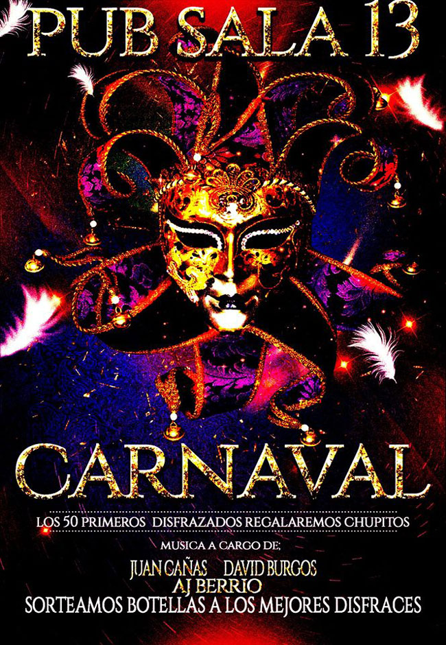 Carnaval en Pub Sala 13