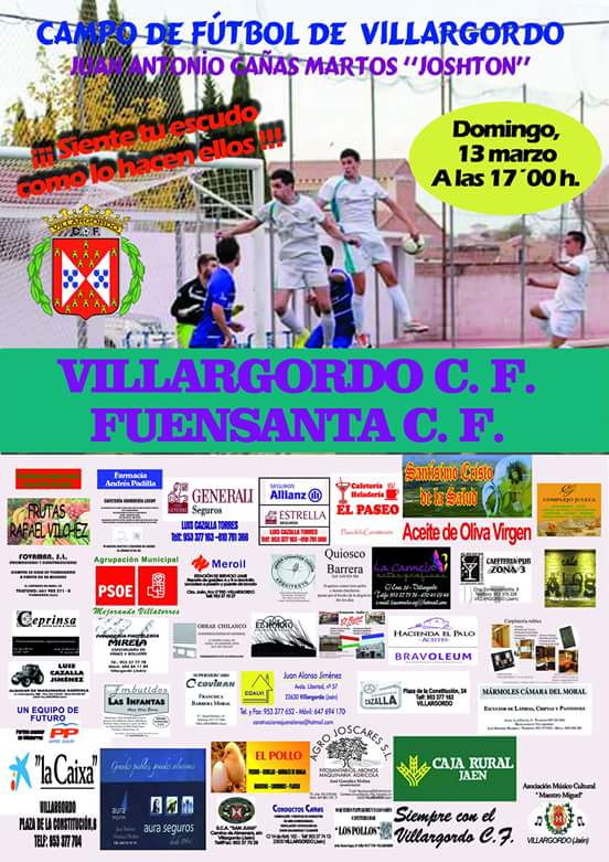 Partido de Fútbol Villargordo C.F - Fuensanta C.F 
