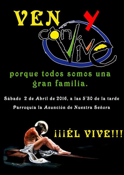 Convivencia Parroquial el Sábado 2 de Abril