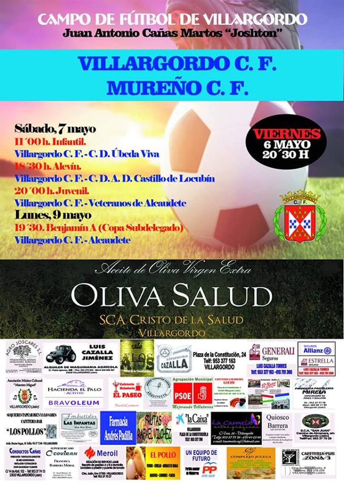 Partidos de Fútbol del 6 al 9 de Mayo