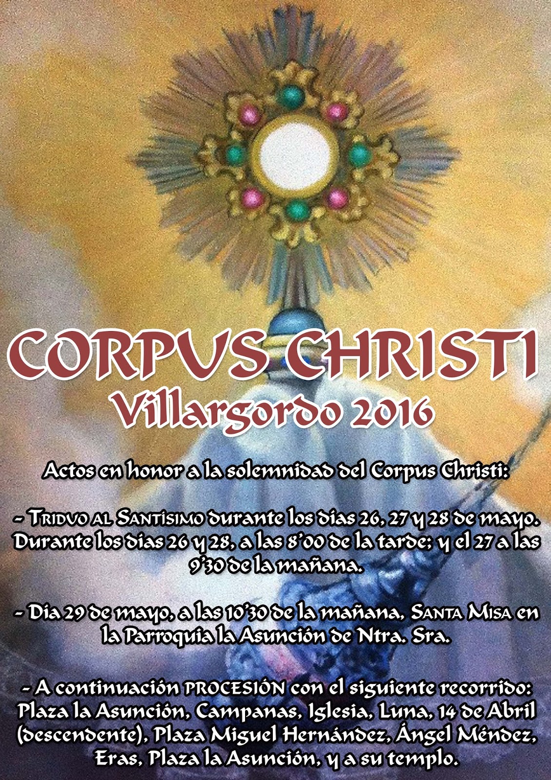 Misa y Procesión del Corpus Christi 2016
