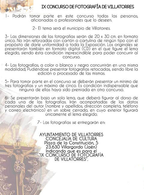 IX Concurso de Fotografía de Villatorres