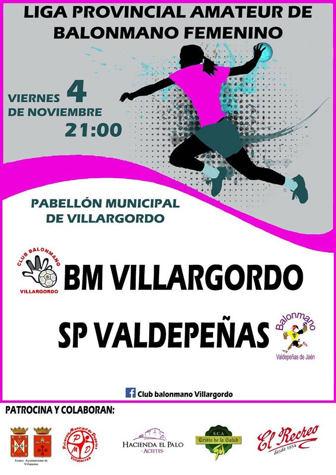 Partido de Balonmano: B.M Villargordo - SP Valdepeñas