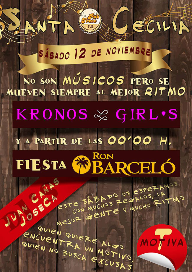 Fiesta en Pub 13 el Sábado 12 de Noviembre