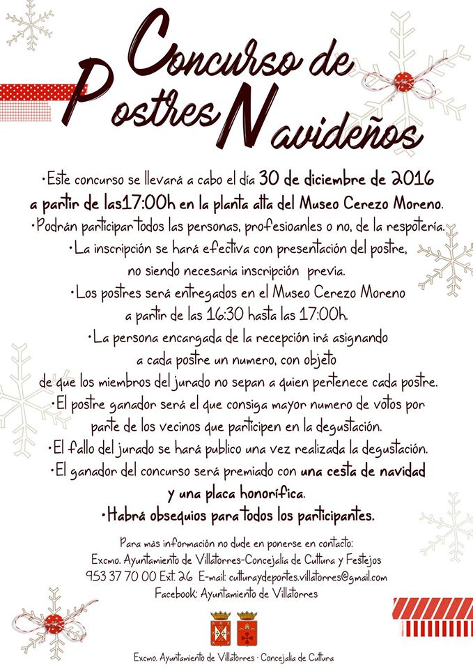 Concurso de Postres Navideños