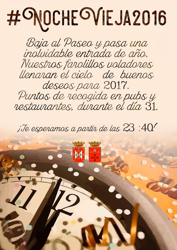 Actividades Nochevieja 2016 en el Paseo