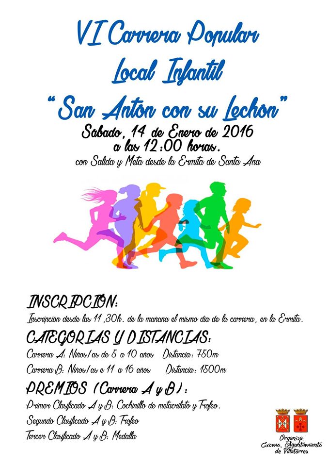 VI Carrera Popular Local Infantil San Antón con su Lechón