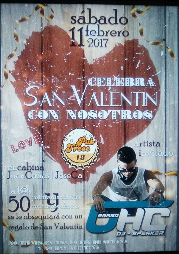 San Valentín en Pub 13