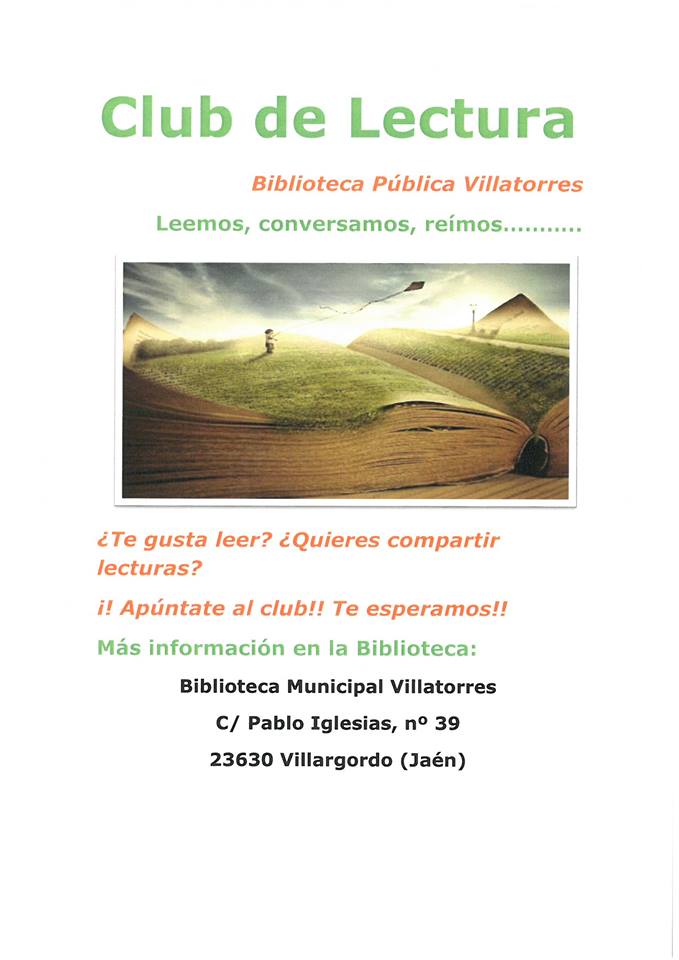 La biblioteca de Villatorres organiza club de lectura