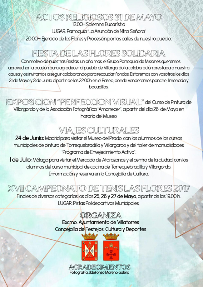Programa Fiesta de las Flores 2017