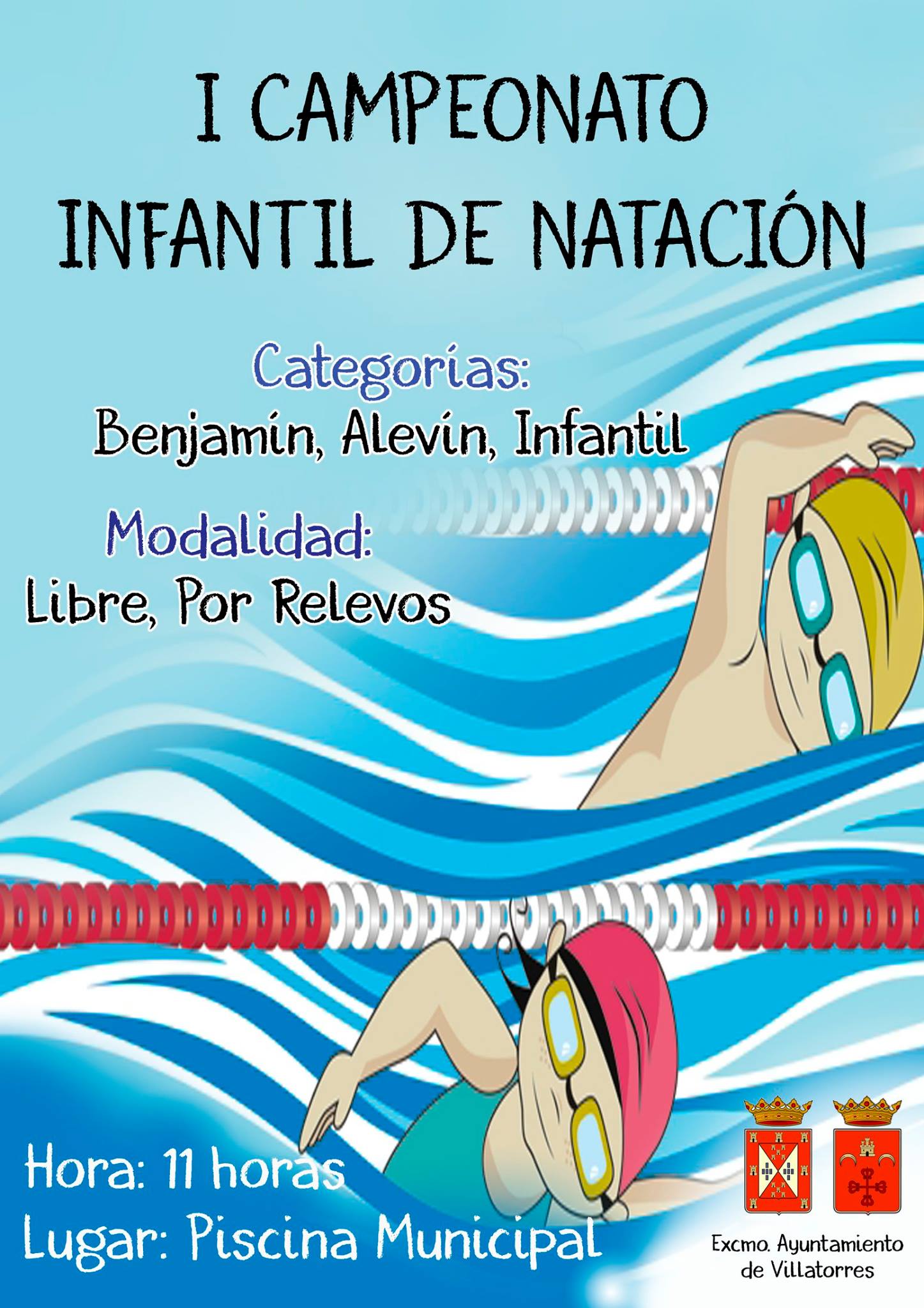 I Campeonato de Natación infantil el Jueves 27 de Julio