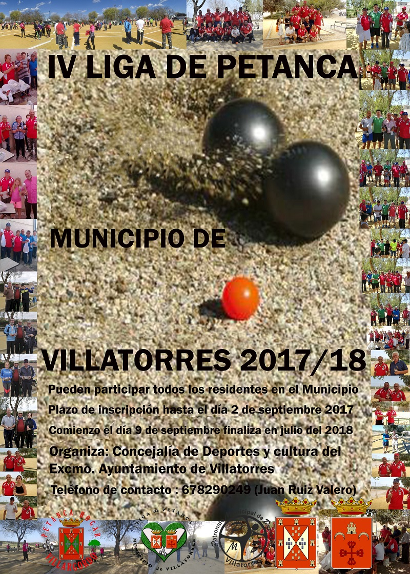 IV Liga de Petanca Municipio de Villatorres 2017/2018