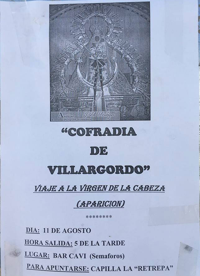 Viaje a la aparición de la Virgen de la Cabeza