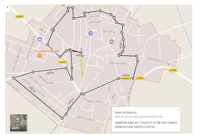 Recorrido II Marcha-carrera contra la violencia de genero