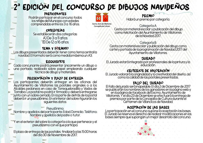 2ª Edición del concurso de dibujos navideños