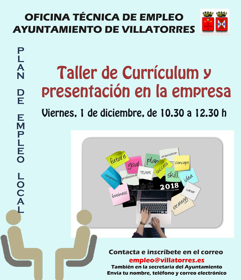 Taller de Curriculum y presentación en la empresa