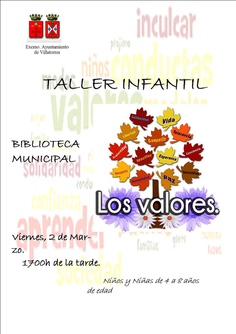 Taller infantil: Los valores