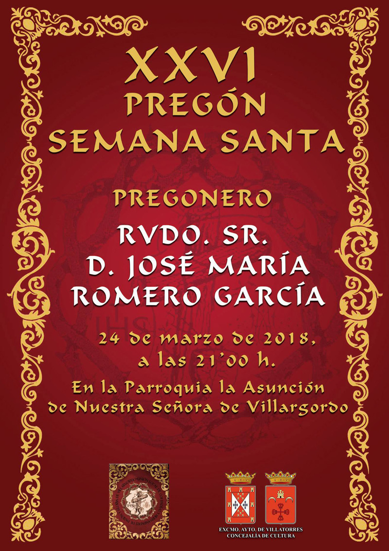 XXVI Pregón de Semana Santa