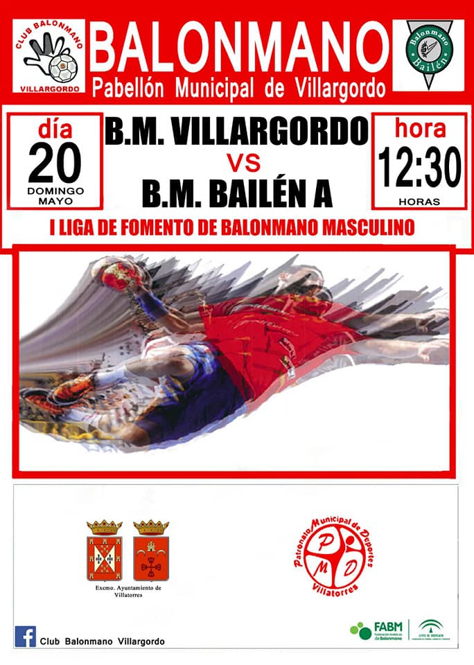 Partido de Balonmano masculino: BM. Villargordo - BM Bailén